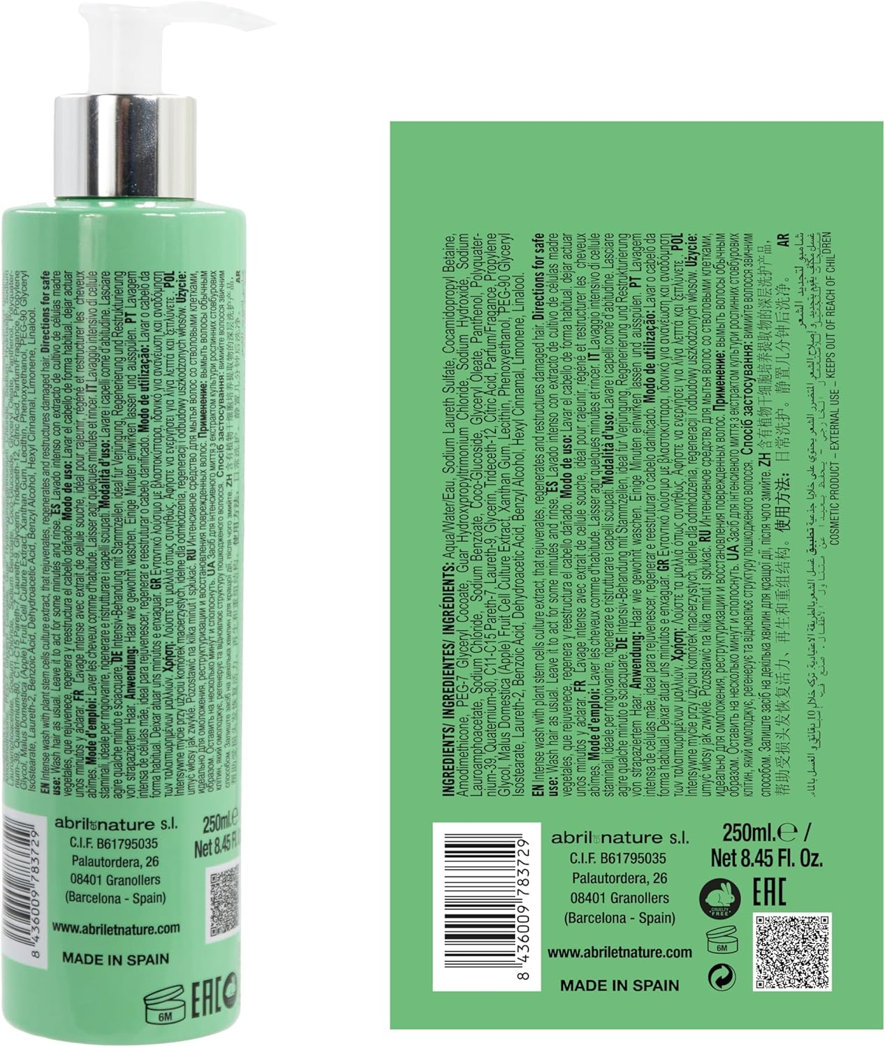 Abril Et Nature Sublime Repair Bain Shampoo 250Ml image number 2