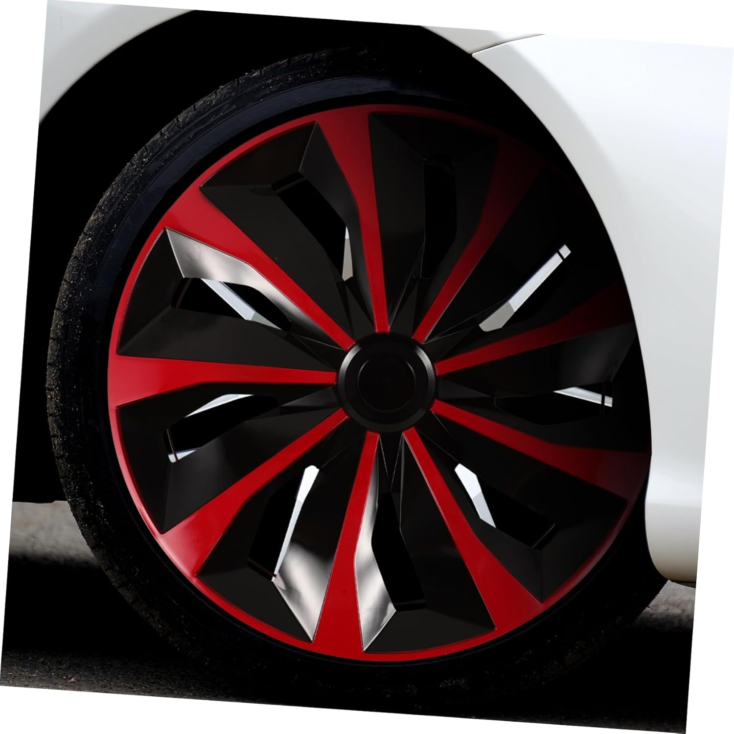 GETAJGHSD Universal 14-Inch Car Hubcaps Replacement Wheel Hub Covers Steel Alloy Hub Caps for Automotive Vehicles image number 1