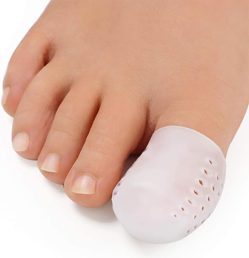 Big Toe Cap Silicone Sleeve Gel Cover Protector Tube Pain Relief Breathable (M) image number 6