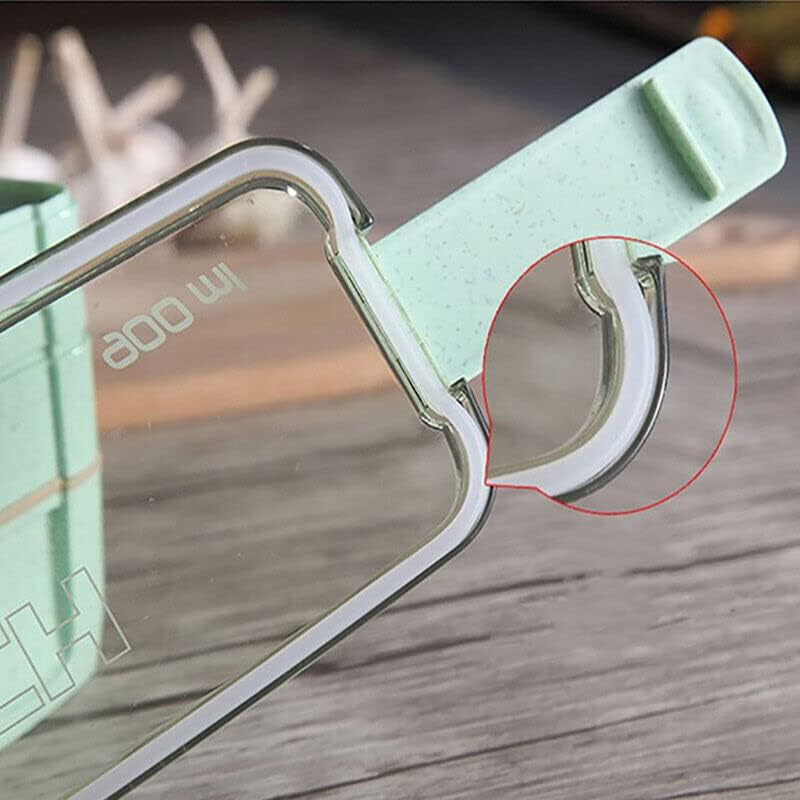 AIMALL Bento Box 3-Layer Students Lunch Box Eco-Friendly 900Ml Food Container, for Kids & Adults image number 6