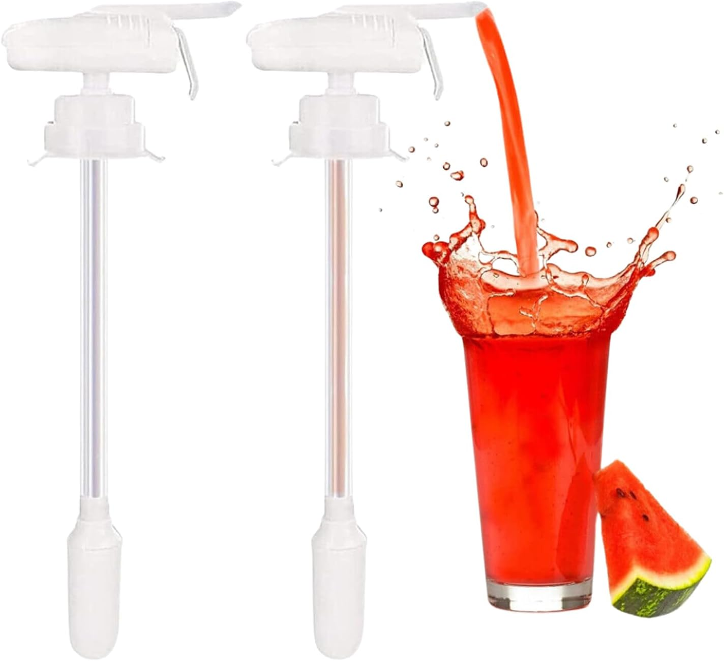 Leona Co Automatic Milk Dispenser, Electric Tap, Water Bottle Drink Dispenser, Portable Electric Beverage Dispenser Spillproof Pump, Suitable for Outdoor and Home Kitchens (2, White)