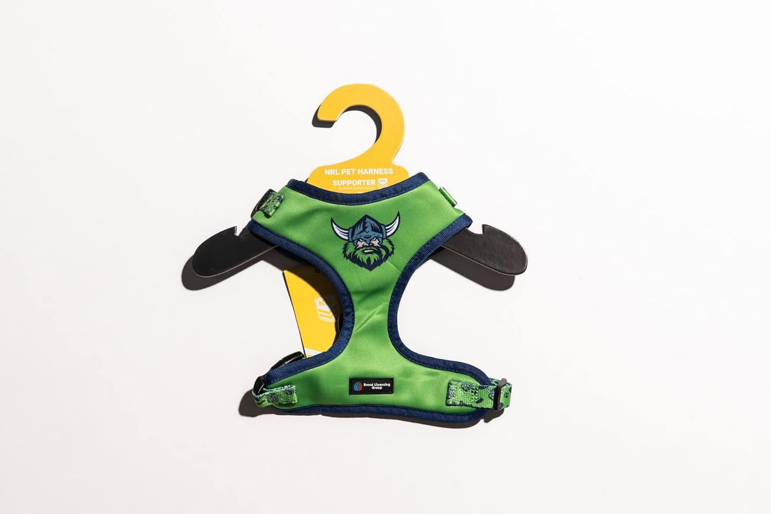 The Brand Licensing Group Official Canberra Raiders NRL Pet Harness, Extra, Adjustable Design with Secure Fastenings and Club Branding, Harness up Your Pet with NRL Team Spirit