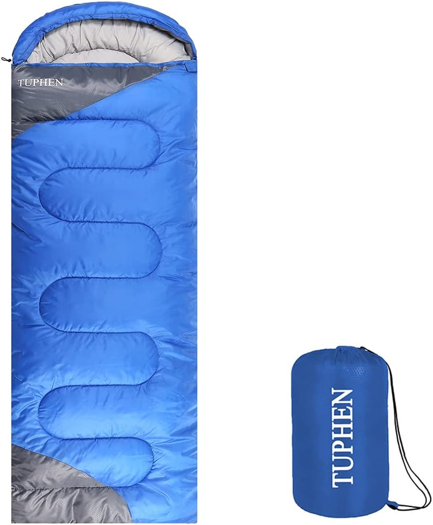 Kids Sleeping Bags - Camping Sleeping Bags with Carry Bag - Compact Sleeping Bag for Hiking, Backpacking 3 Season Warm & Cool Weather, Lightweight Waterproof Outdoor Travel for Boys Girls