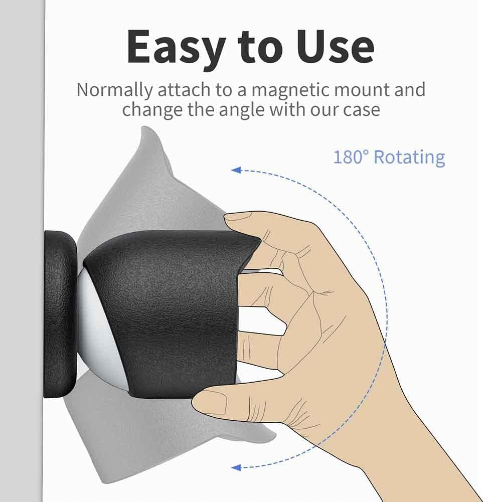 Generic Silicone Cover Protective Skin Cover All Weather Protection Camera Protective Case Anti-Scratch for Google Nest Cam Outdoor or Indoor (Battery) for Nest Cam Battery Camera image number 6