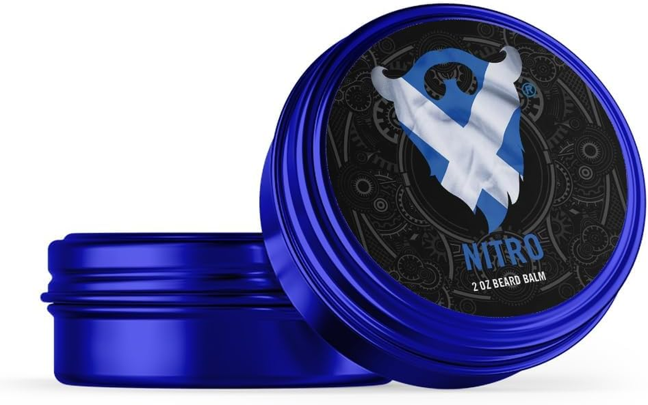 Beard Octane: Nitro - Natural Beard Balm W/Shea Butter - 2 Oz - Conditions and Styles - Made in USA - Blueberry Coffee Scent