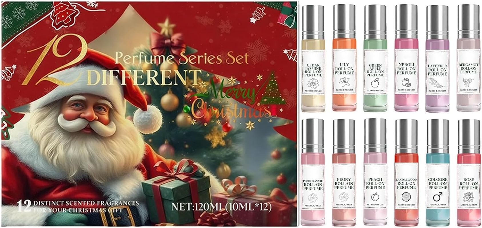 Dybnuhoc Perfume Set Christmas, Long-Lasting Scent - Elegant Fragrance | for Commuting Dating Party Night Out Business Social Casual Gatherings Christmas image number 2