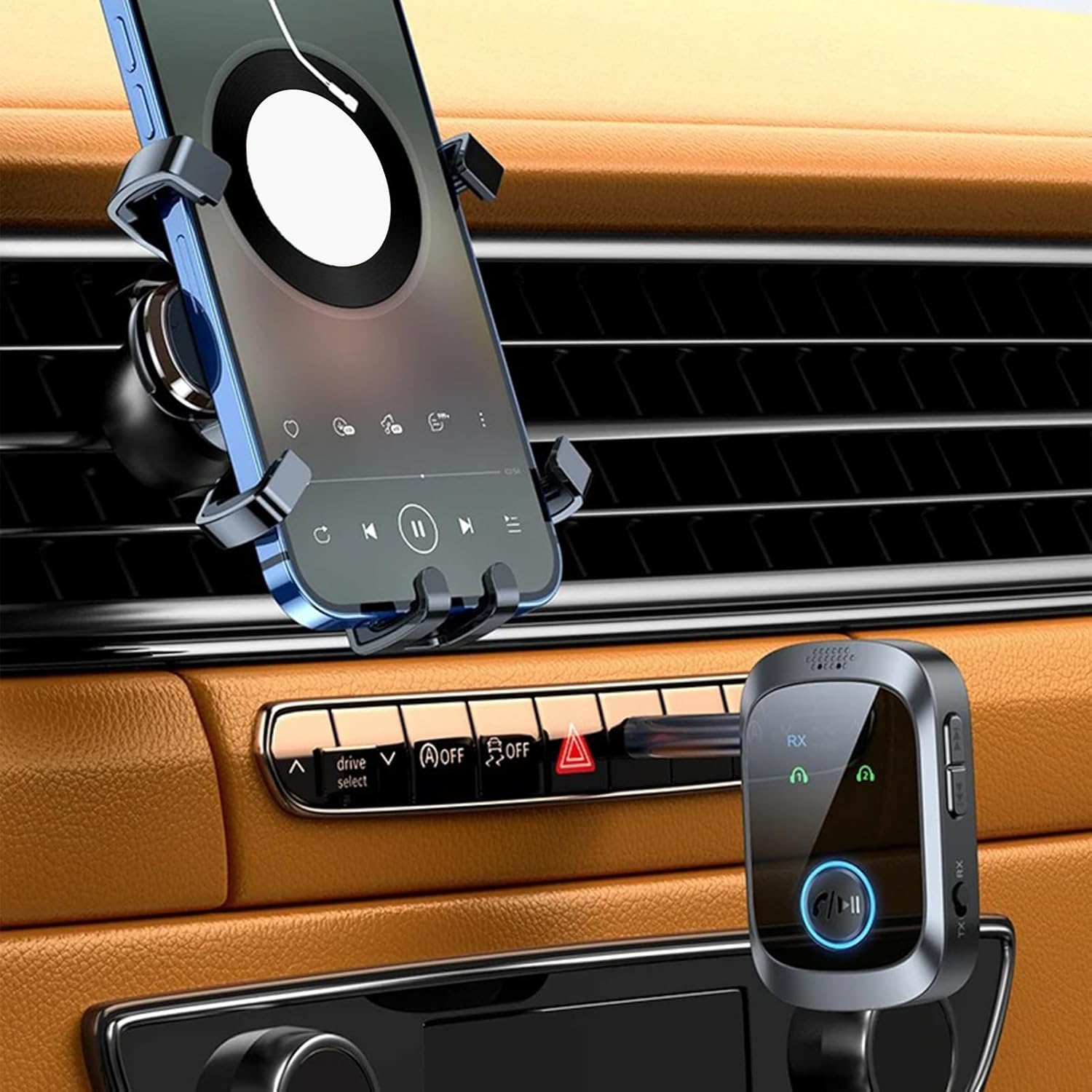 Wireless Adapter - Wireless Transmitter for TV | Double Stream Multipoint 2 in 1 Hifi LCD Screen for Music Game Consoles Tvs Speakers Cell Phones Pc Car Home Gym