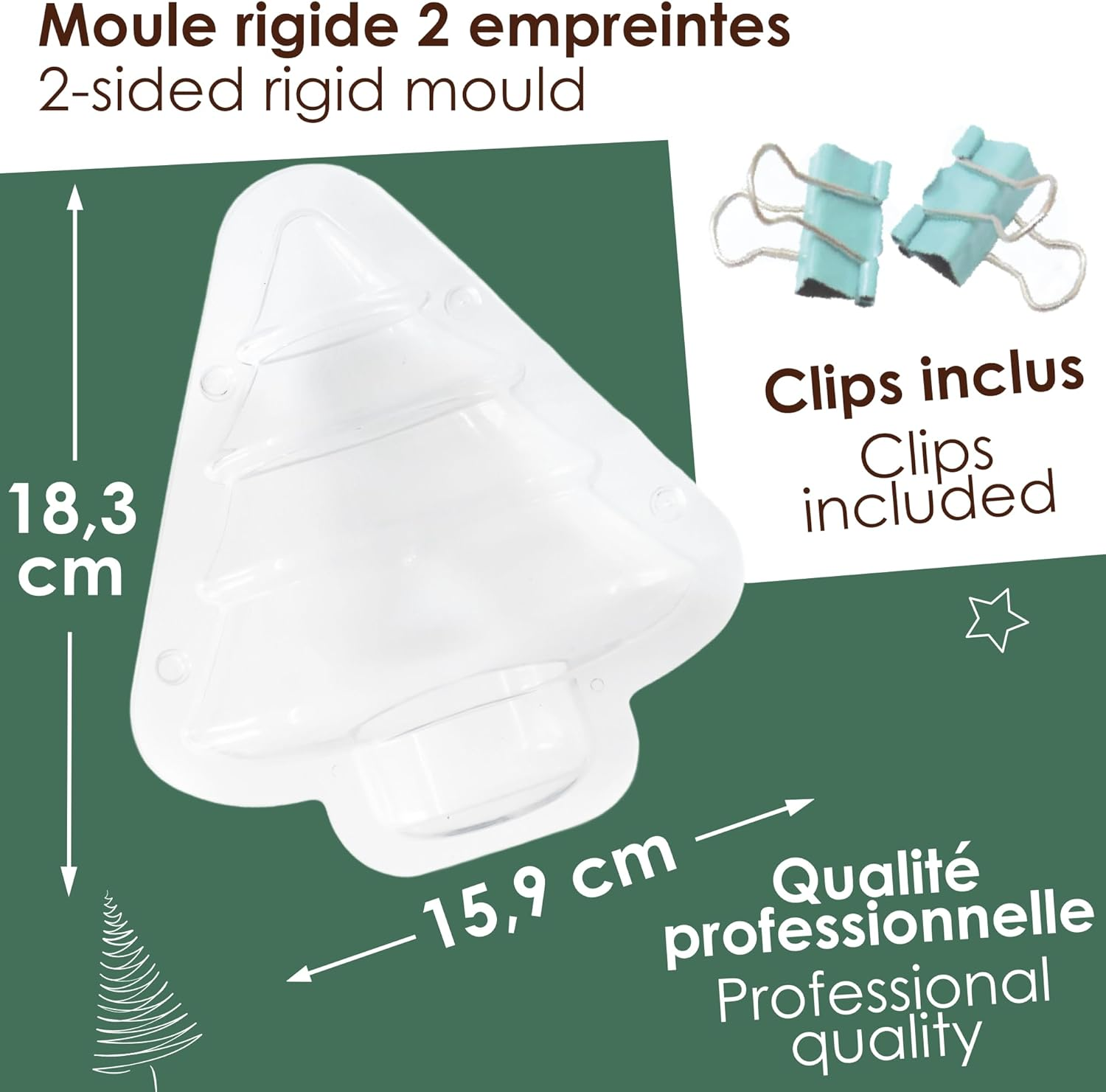 Scrapcooking 6760 Rigid Chocolate Mould 3D Chocolate Mould for Making Christmas Trees from Chocolate - Baking and Baking Accessories image number 2