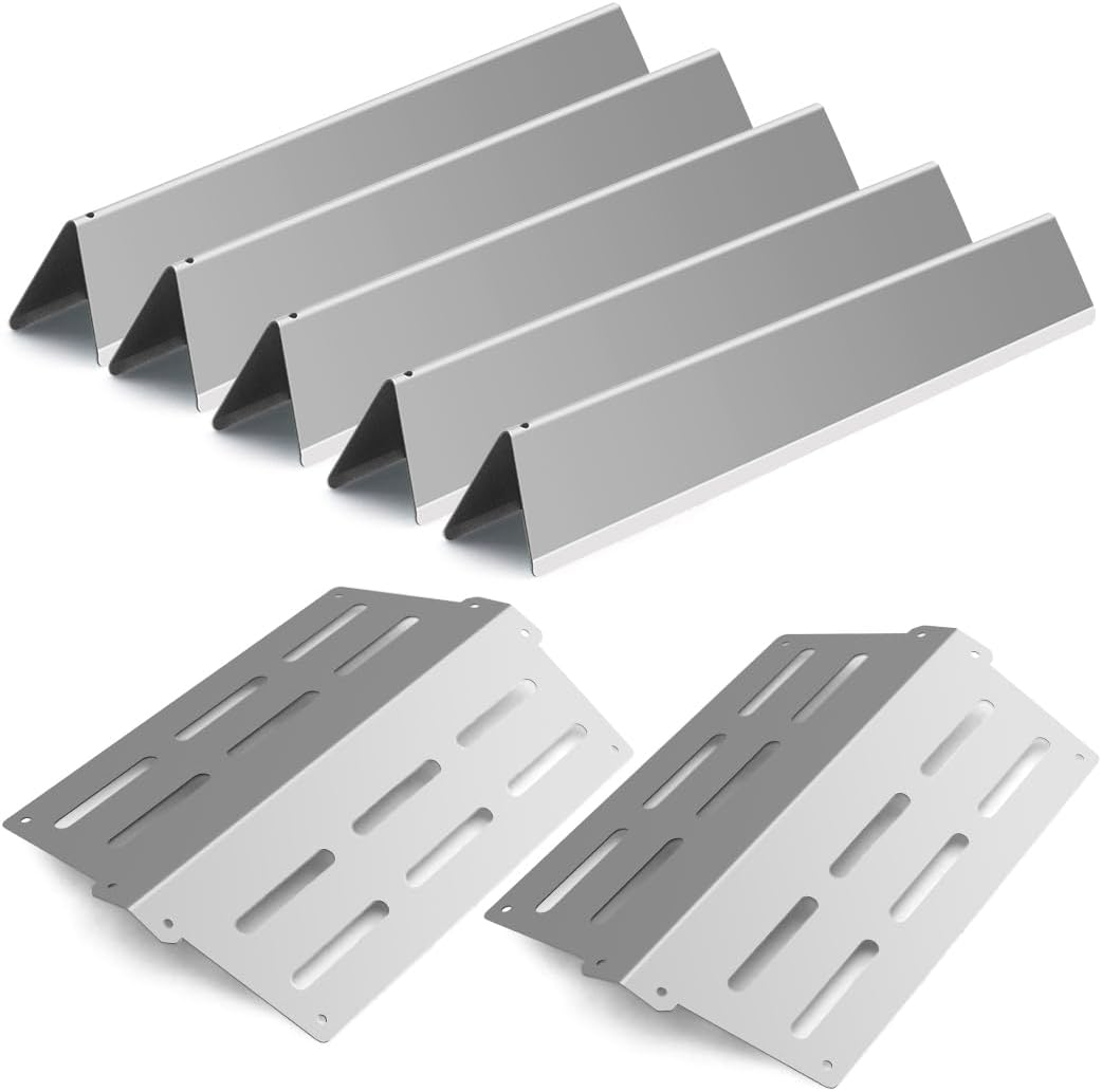 Grill Replacement Parts for Weber Genesis 300 Series E310 E320 E330 S310 S320 S330 E-310 E-320 S-310 S-320 E/S-330 EP/CEP-310 EP/CEP-320 EP/CEP-330 Stainless Steel Flavorizer Bars Heat Deflector