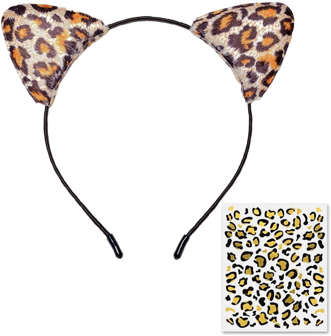 Cheetah Ears Headband - Leopard Cat Ears Accessory for Women image number 3