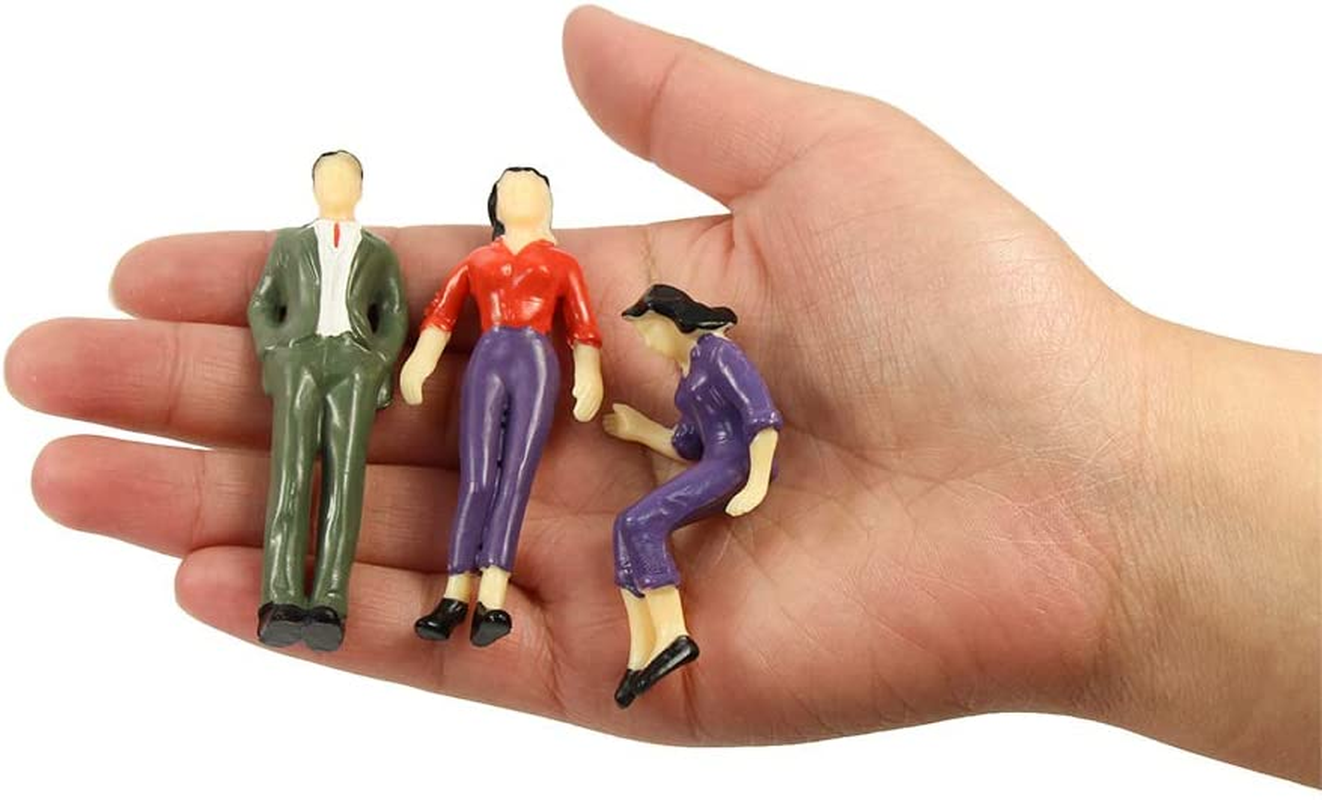 Model Trains Architectural 1:25 Scale 14 PCS Painted Figures Scale G Sitting and Standing People Model Railway Layout New image number 1