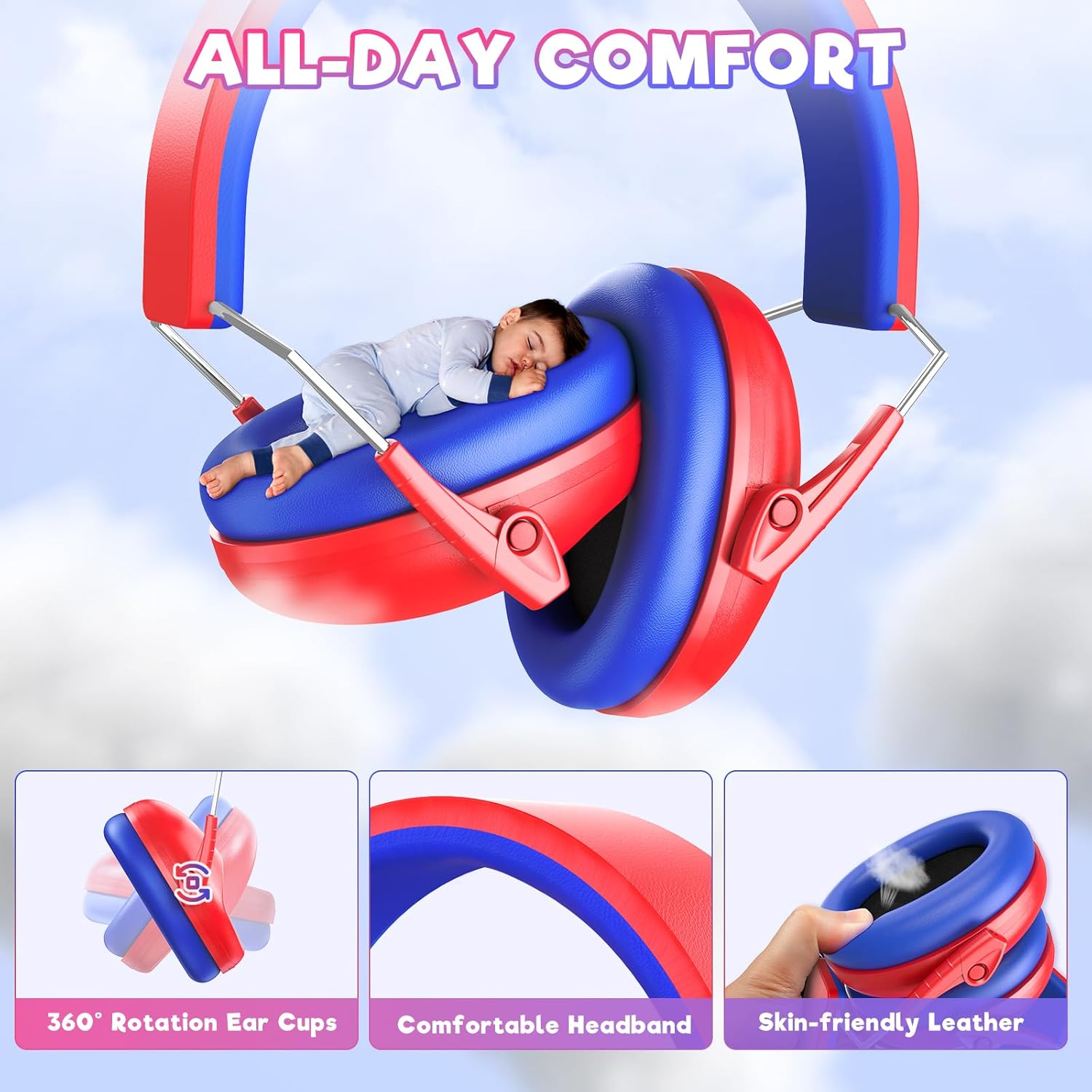 RIIKUNTEK Kids Ear Protection Noise Cancelling Earmuffs image number 5