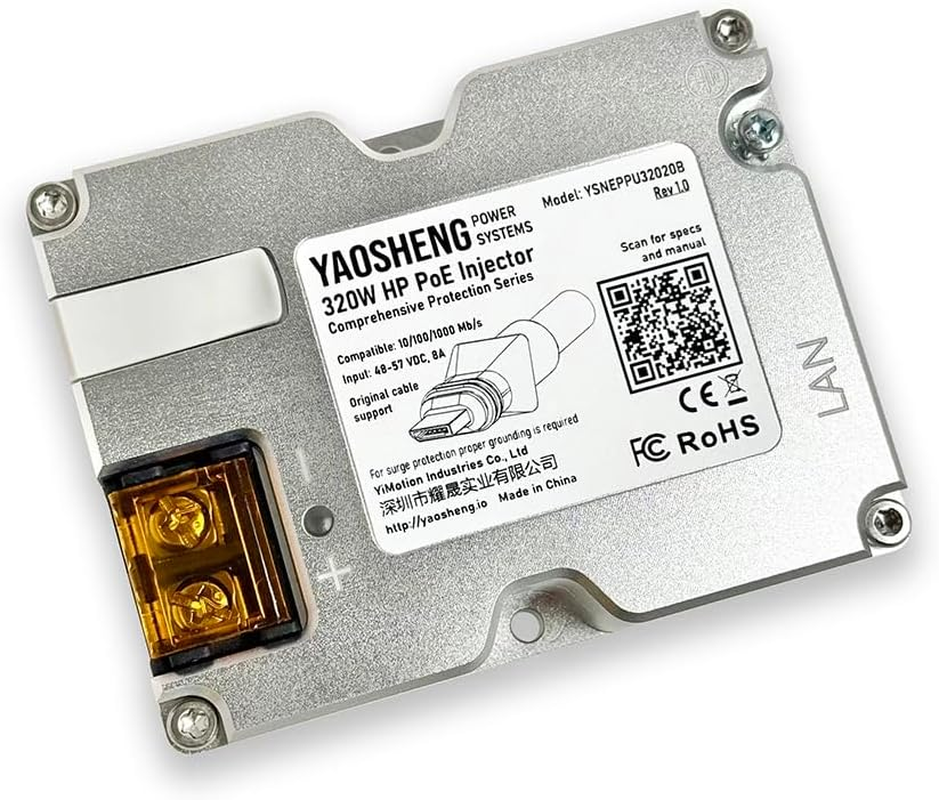 YAOSHENG 320W Poe Injector for Starlink HP (Starlink High Performance) image number 5
