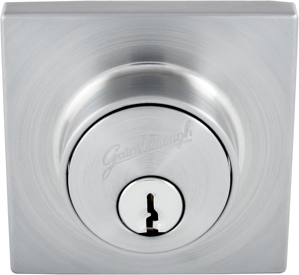 Dani Squaredouble Cylinder Deadbolt Lock, Satin Chrome image number 1