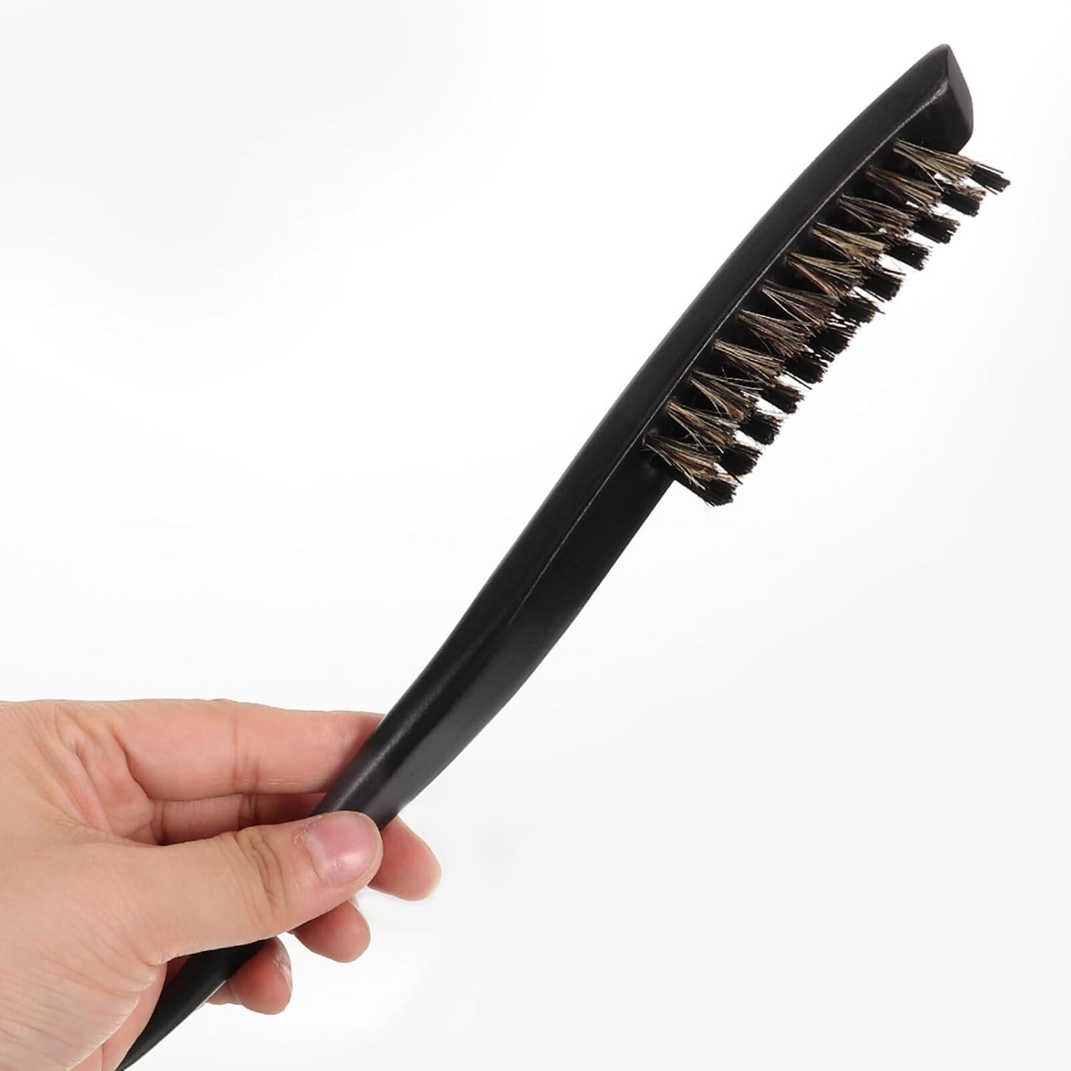 Wzenclave 1PCS Bristle Brush for Women, Slick Back Hair Bristle Hair Slicking Wood Hair Bun Maker Teasing Comb, Scalp Meridian Comb, anti Knotting Comb, for Slick Bun Stiff Brush Dense Hair image number 2