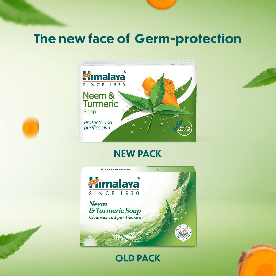 Himalaya Neem and Turmeric Soap, 125G (Buy 3 Get 1 Free) image number 2