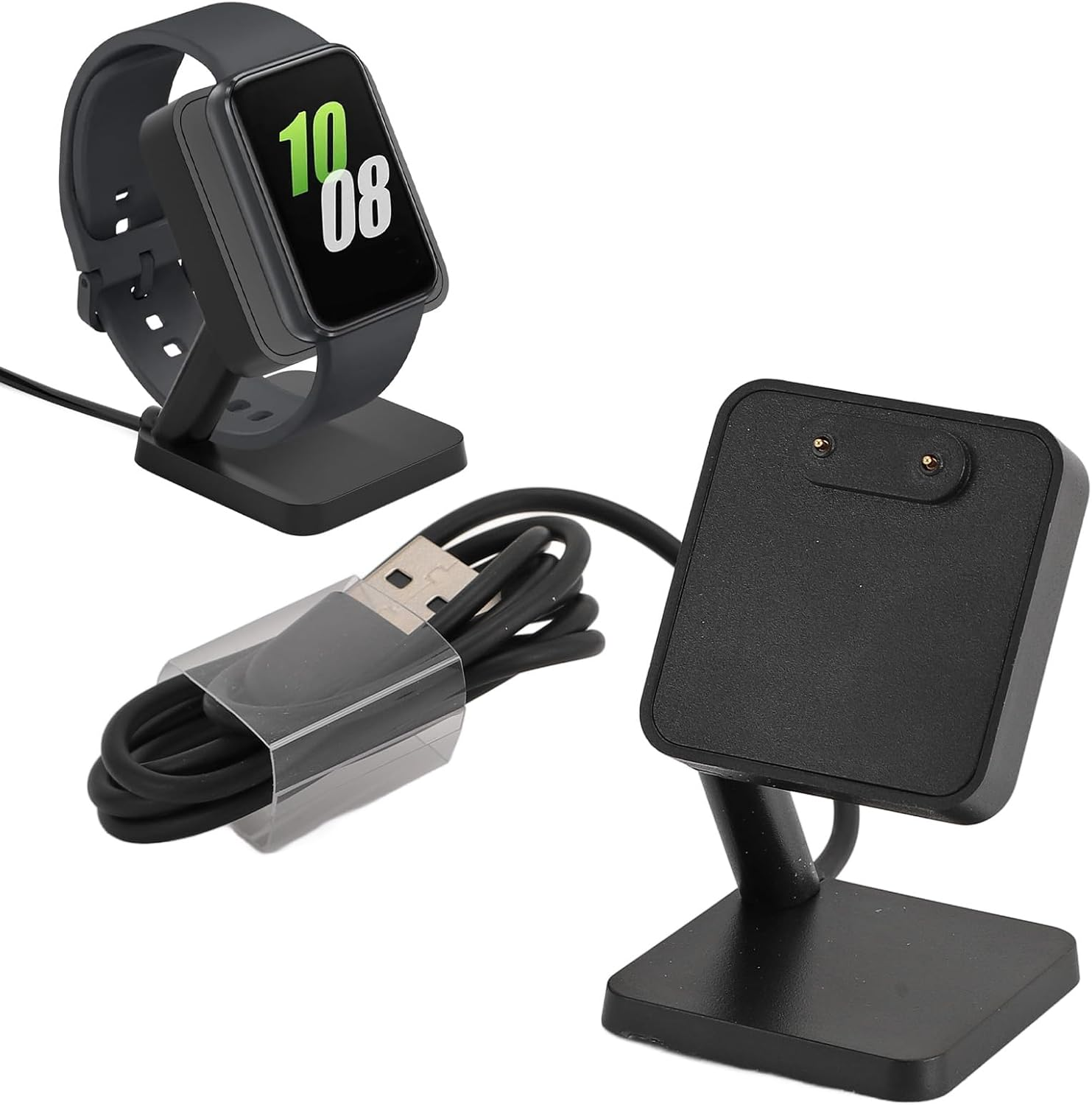 Dpofirs Charger Dock Stand for FIT 3 Smartwatch, Magnetic Charging Dock for FIT 3 SM-R390 Charge Station Base, with 3.3Ft USB Charging Cable image number 6
