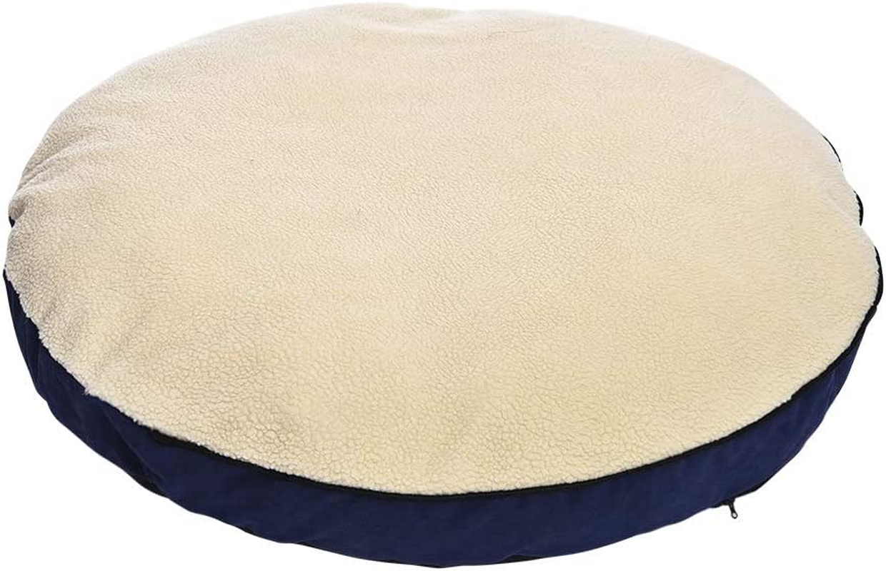 Amazon Basics Cozy Pet Cave Bed, Medium, 76 X 76 X 32 Cm, Blue image number 6