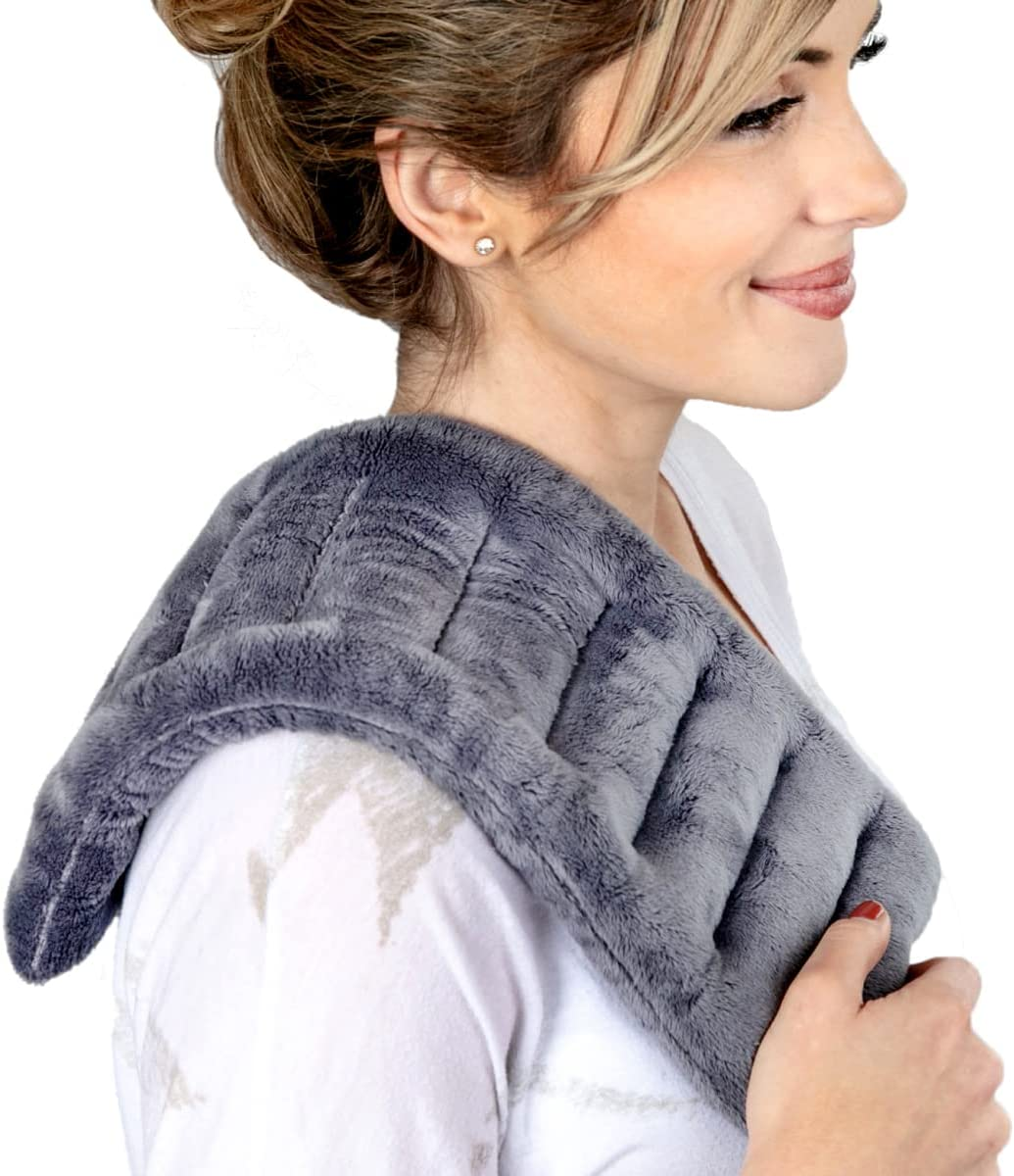 Microwavable Heat Pack for Pain Relief &ndash; Small Wheat Bag Heating Pad &ndash; Reusable Hot Compress for Cramps, Stress Relief & Muscle Relaxation &ndash; Targeted Neck & Shoulder Comfort