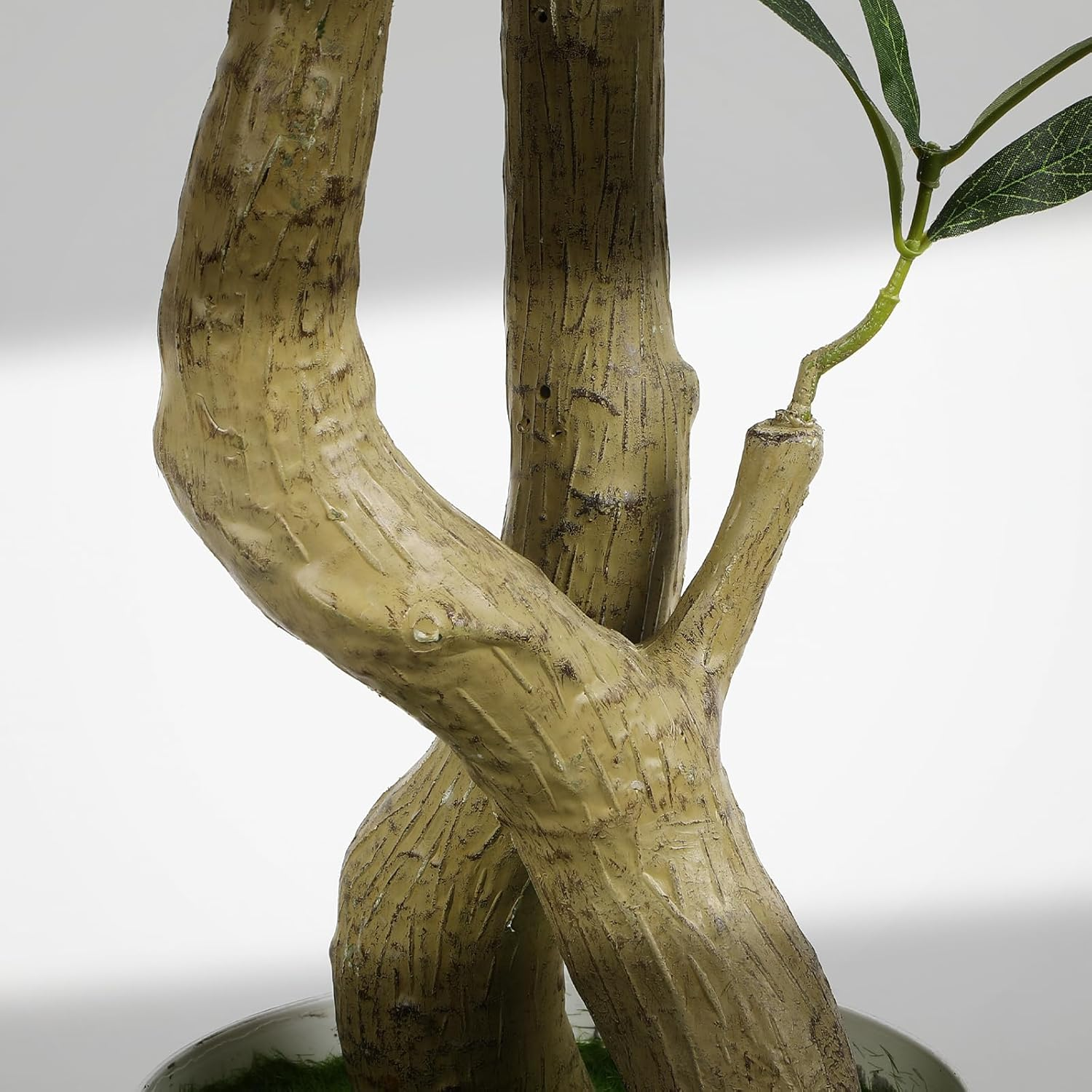 Alupssuc 1.8M Artificial Olive Tree Big Tall Fake Plants, 6 Feet Artificial Olive Silk Plants Indoors with Curved Trunk in Pots, Fake Tree for Home Office Living Room Indoor Outdoor Decor, 6FT image number 2