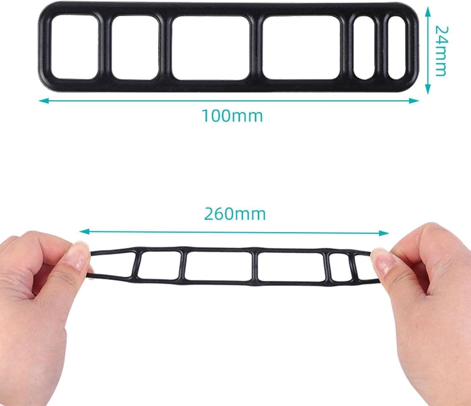 Silicone Strap for Flashlight with S-Shaped Hook,35Pcs Silicone Mount Band for S-Shaped Hook,Bike Flashlight Mount Strap with S-Shaped Hook,Bike Silicone Band Bike Light Rubber Band with S-Shaped Hook