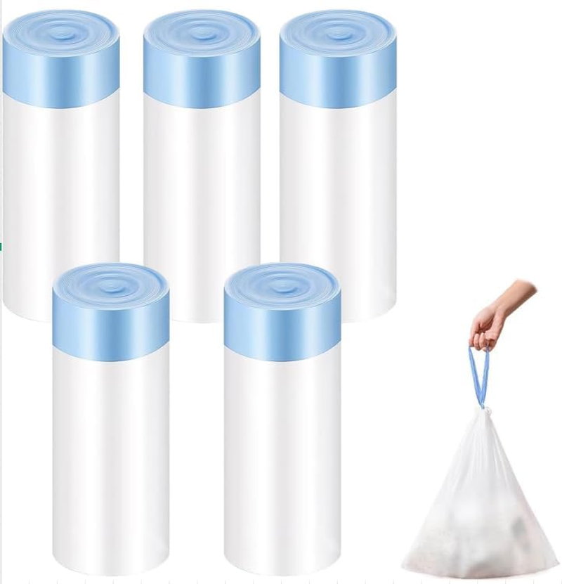 Honeyguaridan Cat Litter Bags for SL900, Cat Litter Bags with Pull Strings, 5 Rolls/100 Pieces