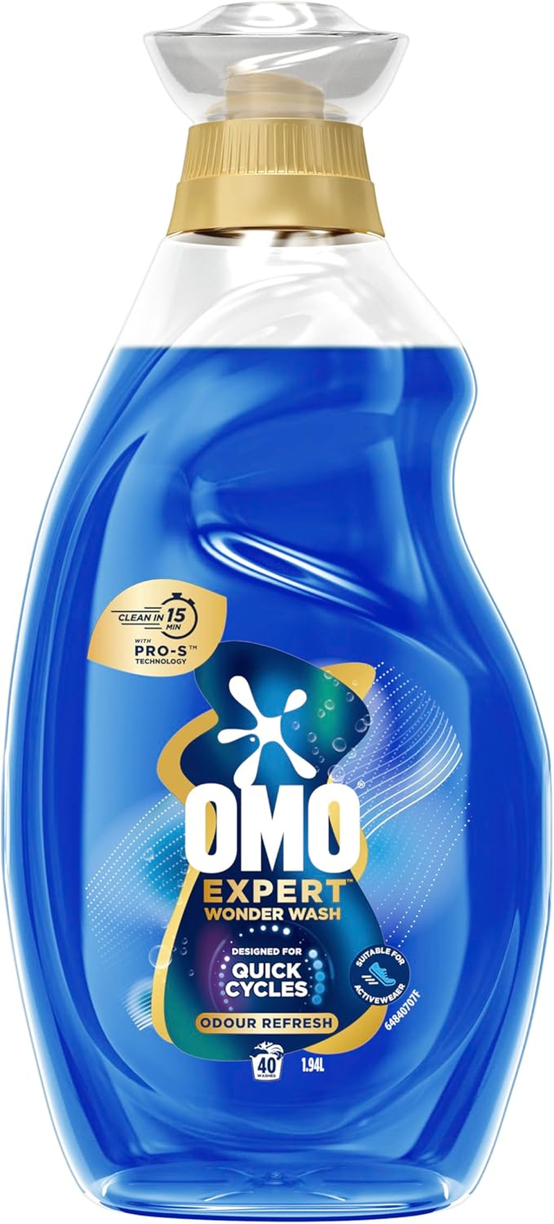 Omo Expert Wonder Wash Odour Refresh Laundry Detergent Liquid 1.94L