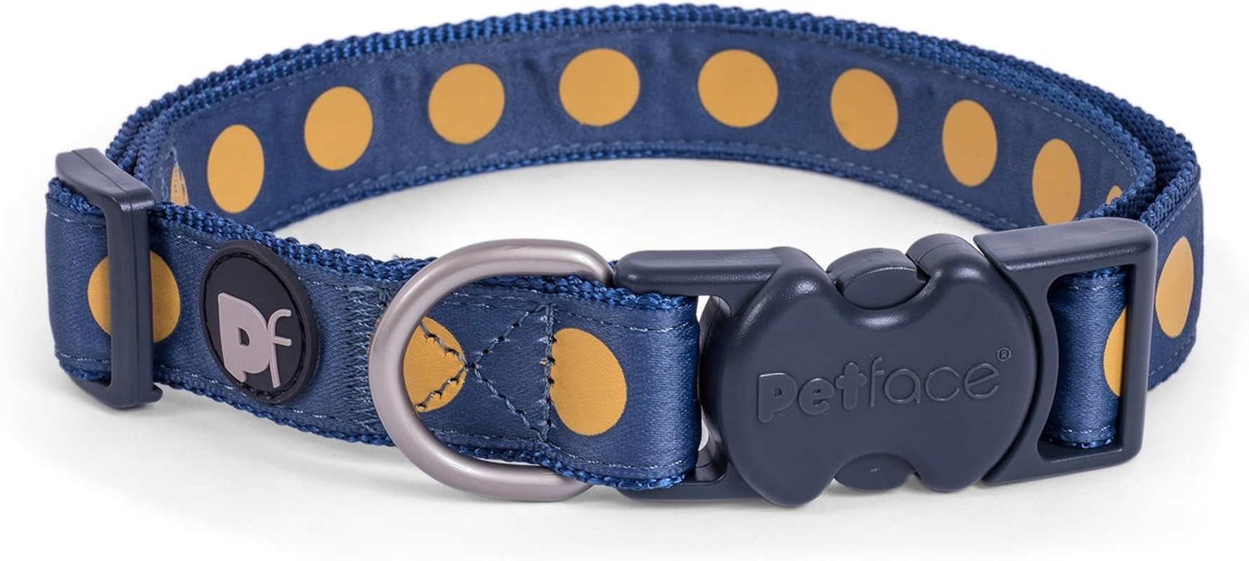 Petface Ocra Bold Spot Dog Collar, Large