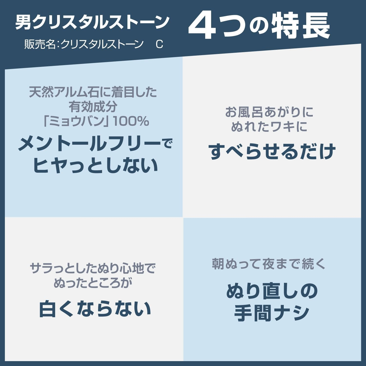 Deonatulle Mesn Armpit Medicated Crystal Stone Type - 60G image number 2