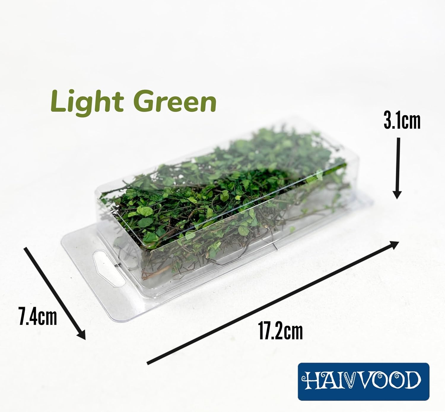 Miniature Vine Vegetation for DIY Model Trees Basing Material Kit, Realistic Miniature Leaves Simulation Leavesfor Train Landscape Railway Artificial Grass Modeling (Light Green) image number 2