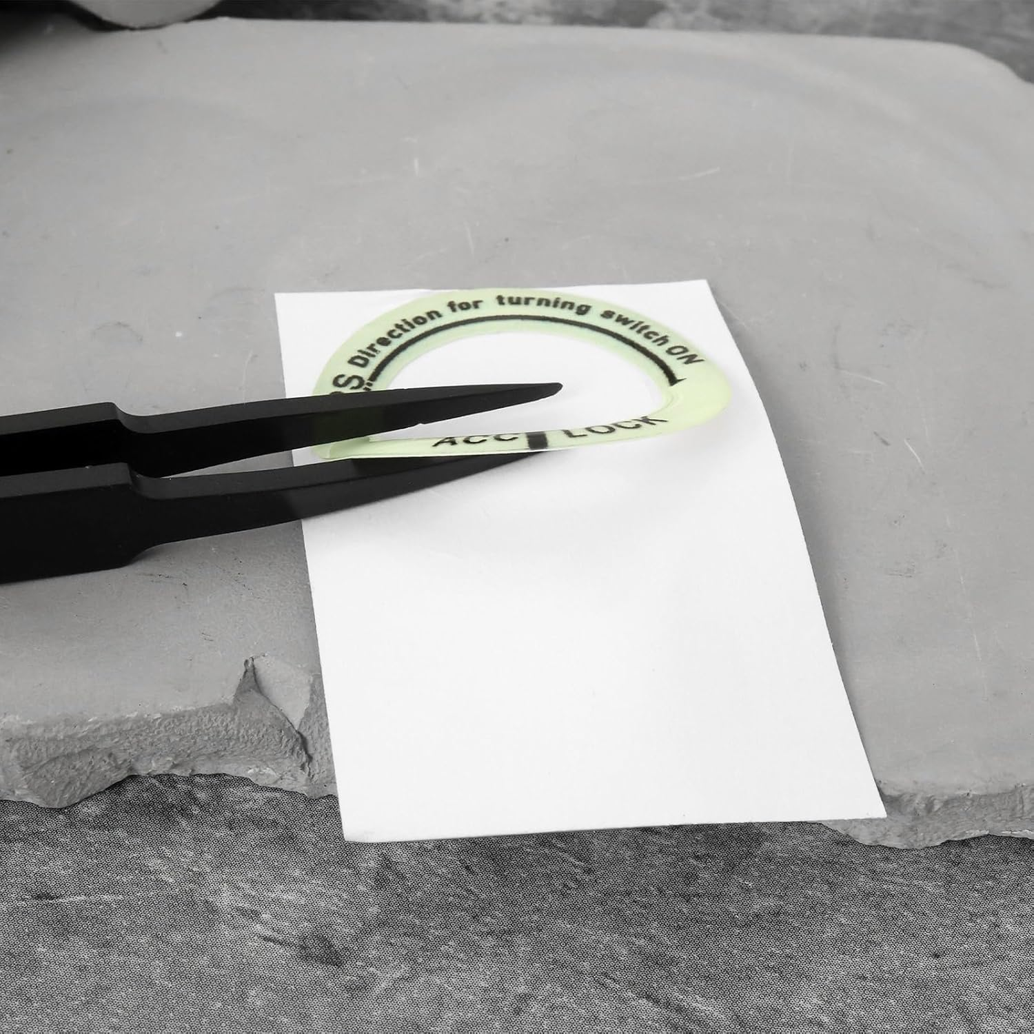 VGOL 5PCS Car Ignition Switch Luminous Ring Outer Diameter 34Mm Inner Diameter 23Mm Luminous Ignition Engine Start Cover Key Hole Ring Sticker