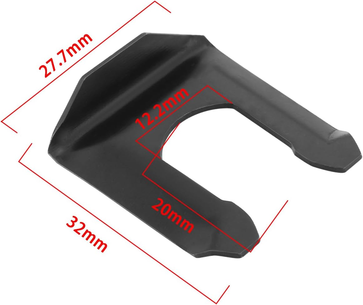 SG Store 8PCS Metal Brake Line Clips U Shaped Parking Hose Retaining Clip Flex Hose Line Clips Replacement for Trucks Cars Vehicles Black image number 3