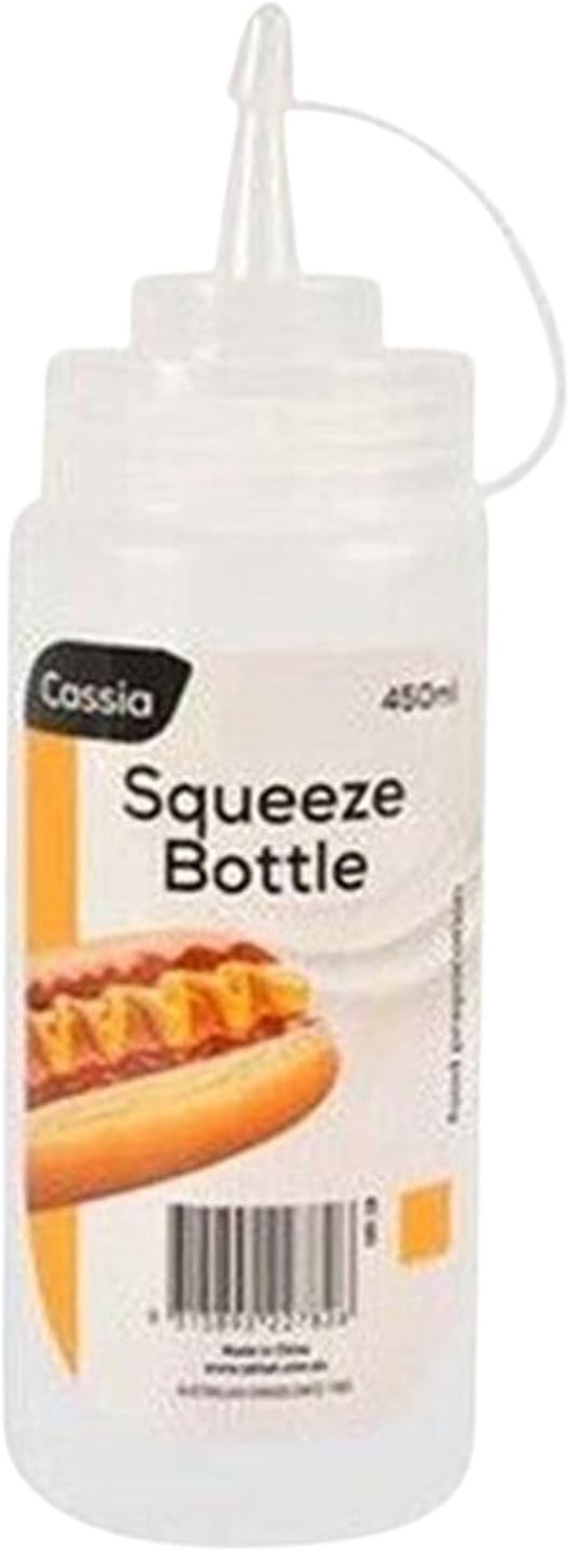 Leona Co 450Ml Plastic Squeeze Bottles Multipurpose Squirt Bottles for Ketchup, Condiments, BBQ Sauce, Dressing, Barbecue, Grilling, Crafts, Syrup and More image number 1