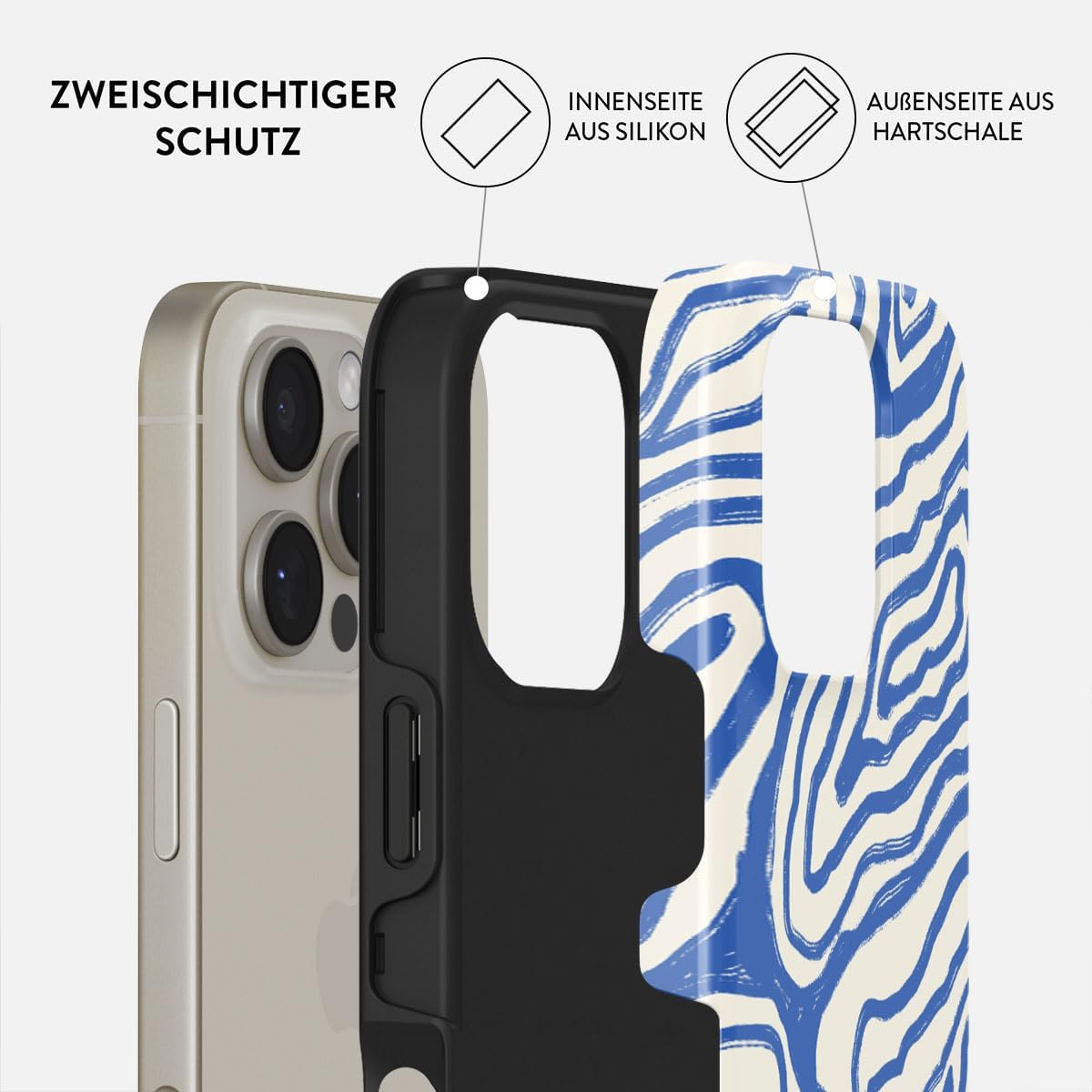 BURGA Mobile Phone Case for Iphone 16 Pro - Pretty Trendy Aesthetic Case for Iphone 16 Pro - Hard Case - Phone Case for Men and Women image number 1