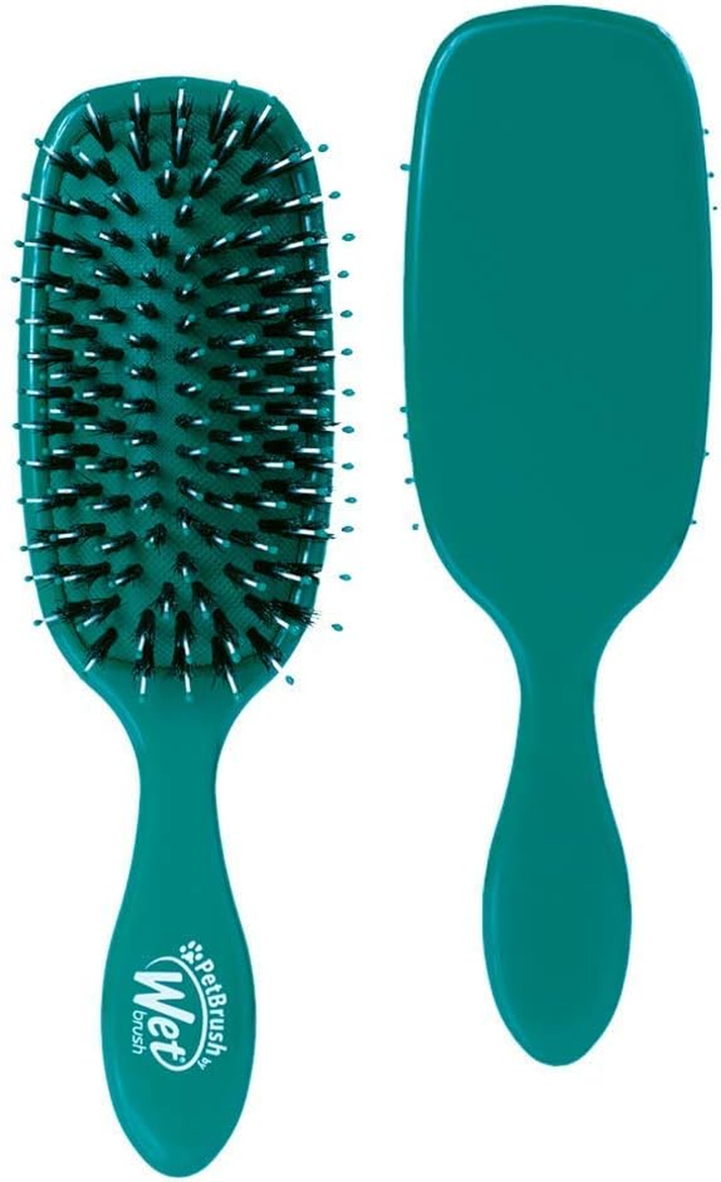 Wet Brush Pet Brush, Smooth & Shine Dog and Cat Brush - Teal (BPET833TEAL) image number 4