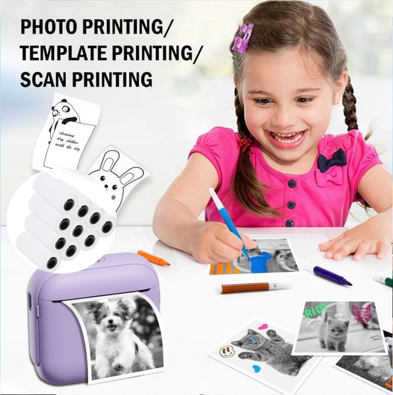 Thermal Printer Paper for Portable Camera, School Supplies, Student Crafts image number 1