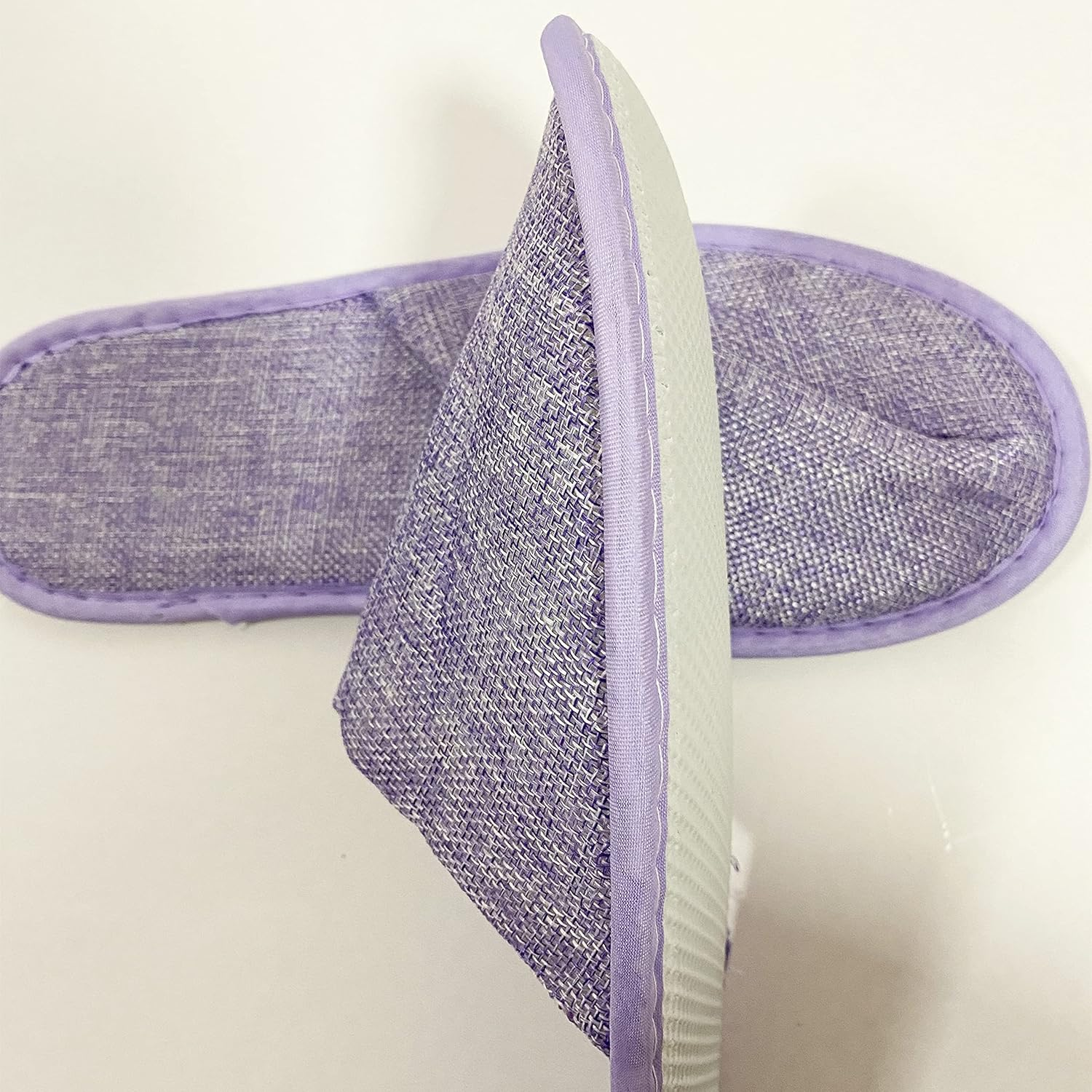 Hotel Guest Slippers Closed Toe Terry Towel Material 4 Pairs Unisex Spa Home Travel 29Cm/11" image number 2