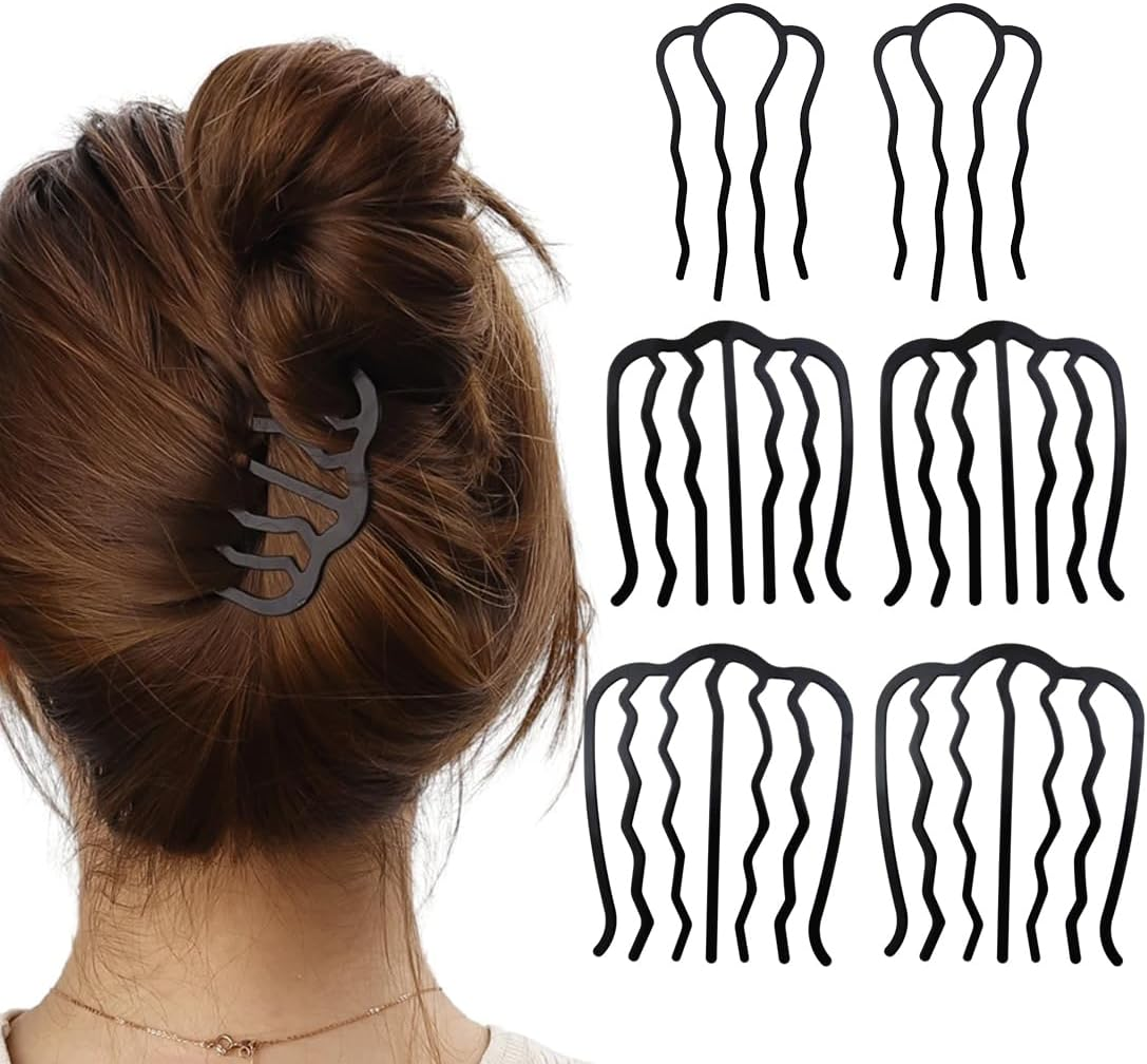 ZORVUJI Pack of 6 Hair Comb Metal Hair Combs Hair Accessories for Women Girls (3 Sizes) image number 1