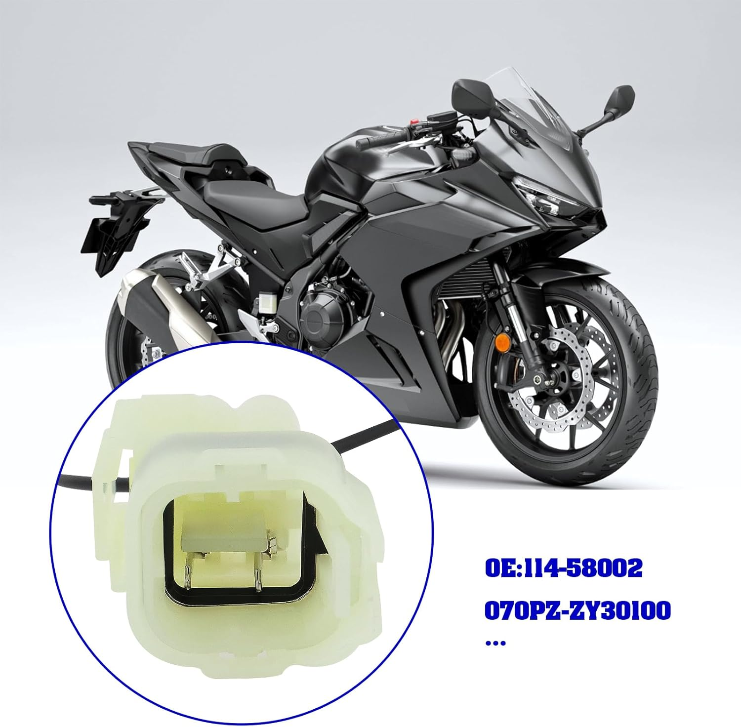Emagtech Motorcycle Electrical Service Connector 114-58002 Replacement Part 070PZ-ZY30100 Plug Pigtail for Diagnosis Compatible with Honda Motorcycle image number 6