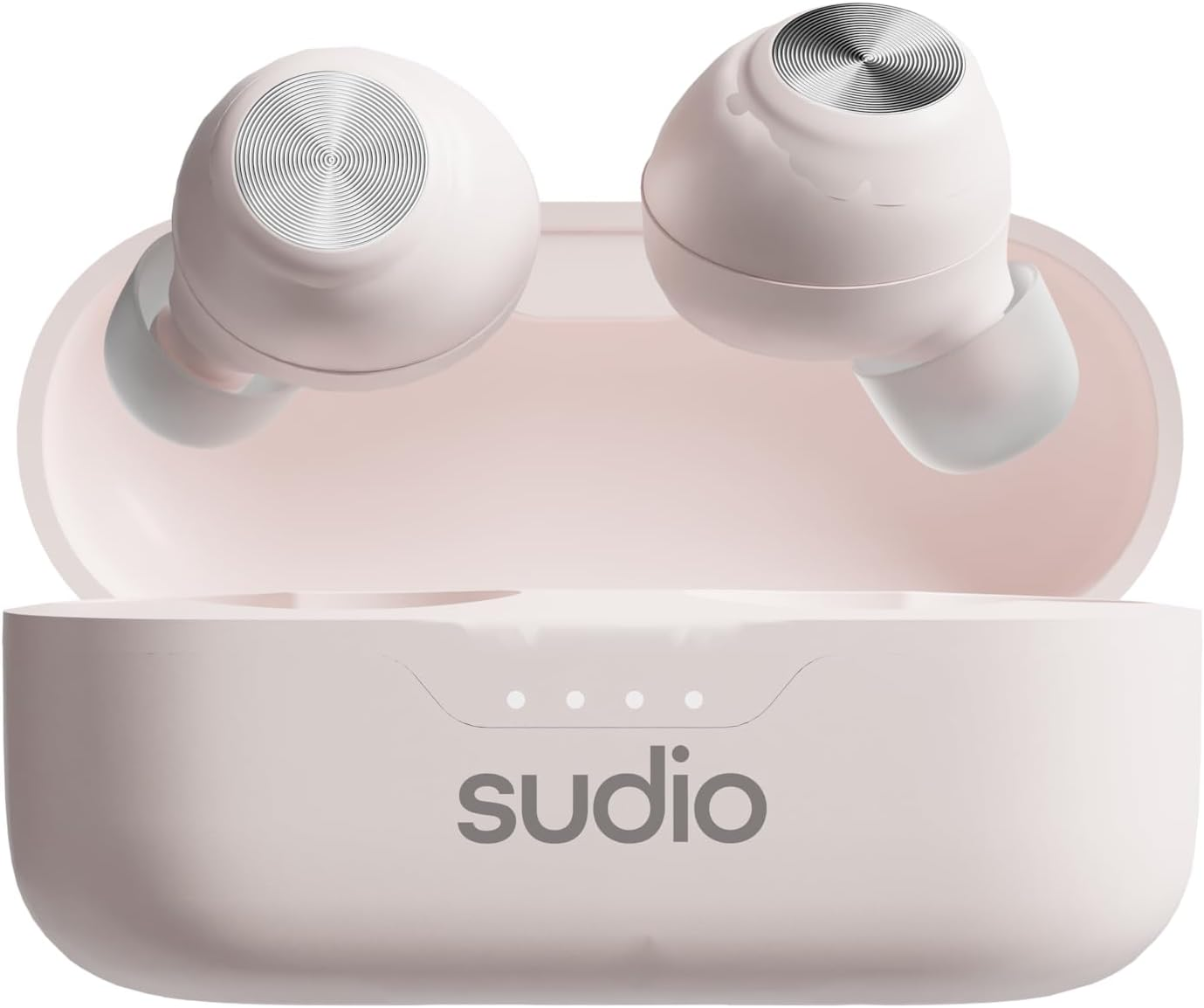 Sudio T3 Powder Pink - In-Ear Earbuds. up to 6 Hours Play Time (25 Hours Total), Snug and Comfortable Design, Built-In Microphones (2), Touch Buttons, USB-C Charging, Bluetooth 5.4 - Powder Pink image number 1
