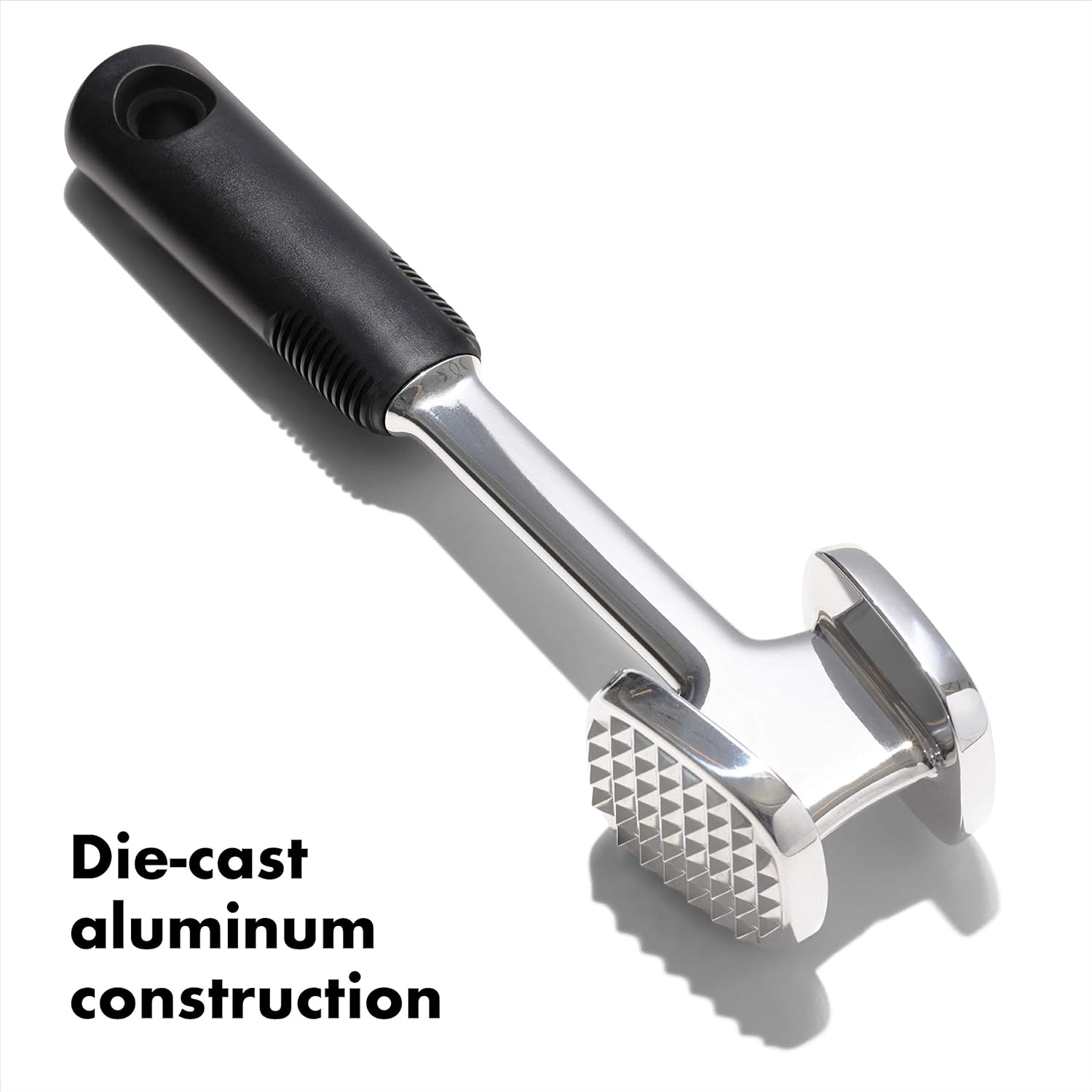 OXO Good Grips Aluminum Die Cast Meat Tenderizer, Grey/Black image number 4
