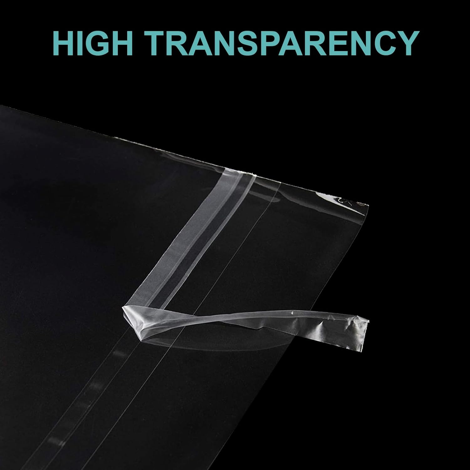 Acid-Free Picture Sleeves, 100Pack Crystal Clear Storage Bags for 12X12 Art Prints, Pictures, Photos, Frame Mats (Bag Size: 12 3/8" X 12 3/8") image number 2