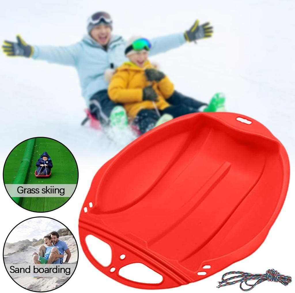 Generic Heavy Duty Snow Sled - Winter Snow Sledge Toboggan Winter Toy for Kids and Adults image number 4