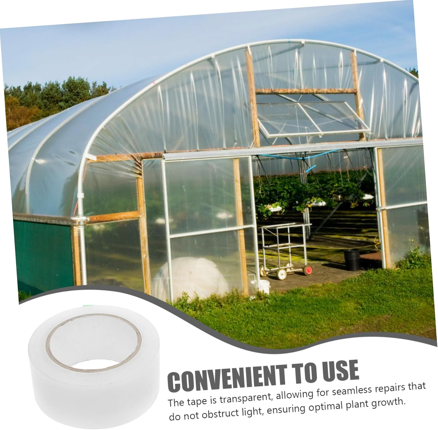 CANIGHT Sticky Adhesive Tape for Greenhouse Film 25M Double-Sided Tape Weatherproof Adhesive Patch Maintenance