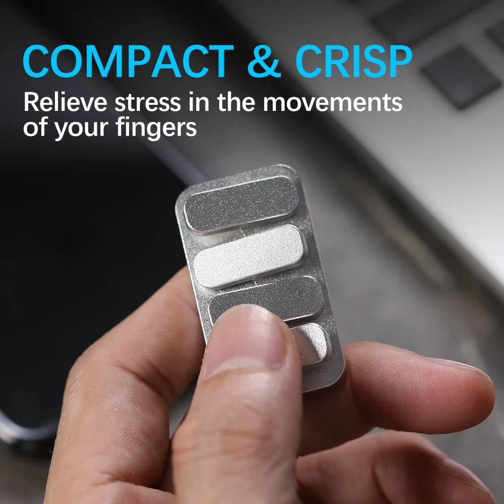 Haptic Fidget Slider Metal Fidget Toys for Adults, EDC Fidget Release Anxiety Tension Stress Magnetic Fidget