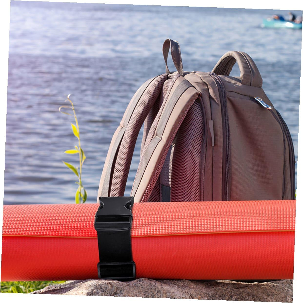 CIMAXIC 2Pcs Adjustable Outdoor Nylon Buckle Straps Wide Long Luggage Fixing Tie down Straps with Quick Release for Backpack and Suitcase Security image number 5