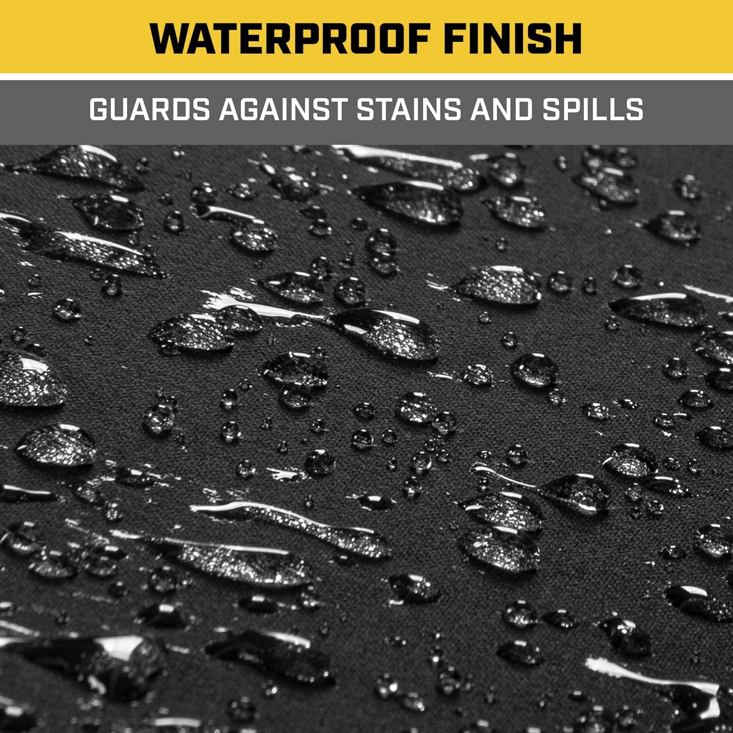 Cat Flexfit&trade; Black Rear Seat Cover for Car, SUV, & Truck - Durable Canvas Material Back Car Seat Covers 60/40 Split Bench Protector - Back Seat Cover & Back Seat Protector Interior Accessories image number 5