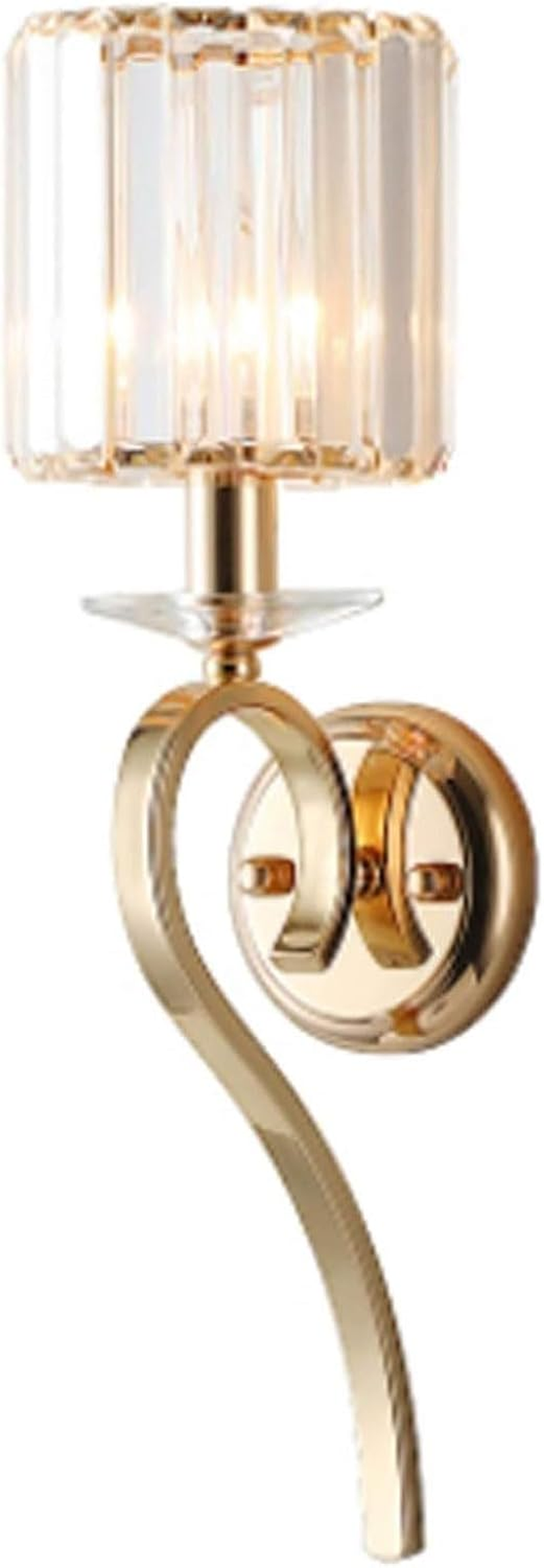 Crystal Wall Lamp Wrought Iron Lamp Body Crystal Lampshade Villa Hotel Study Hall Corridor Aisle Living Room Interior Lighting Wall Lighting image number 1