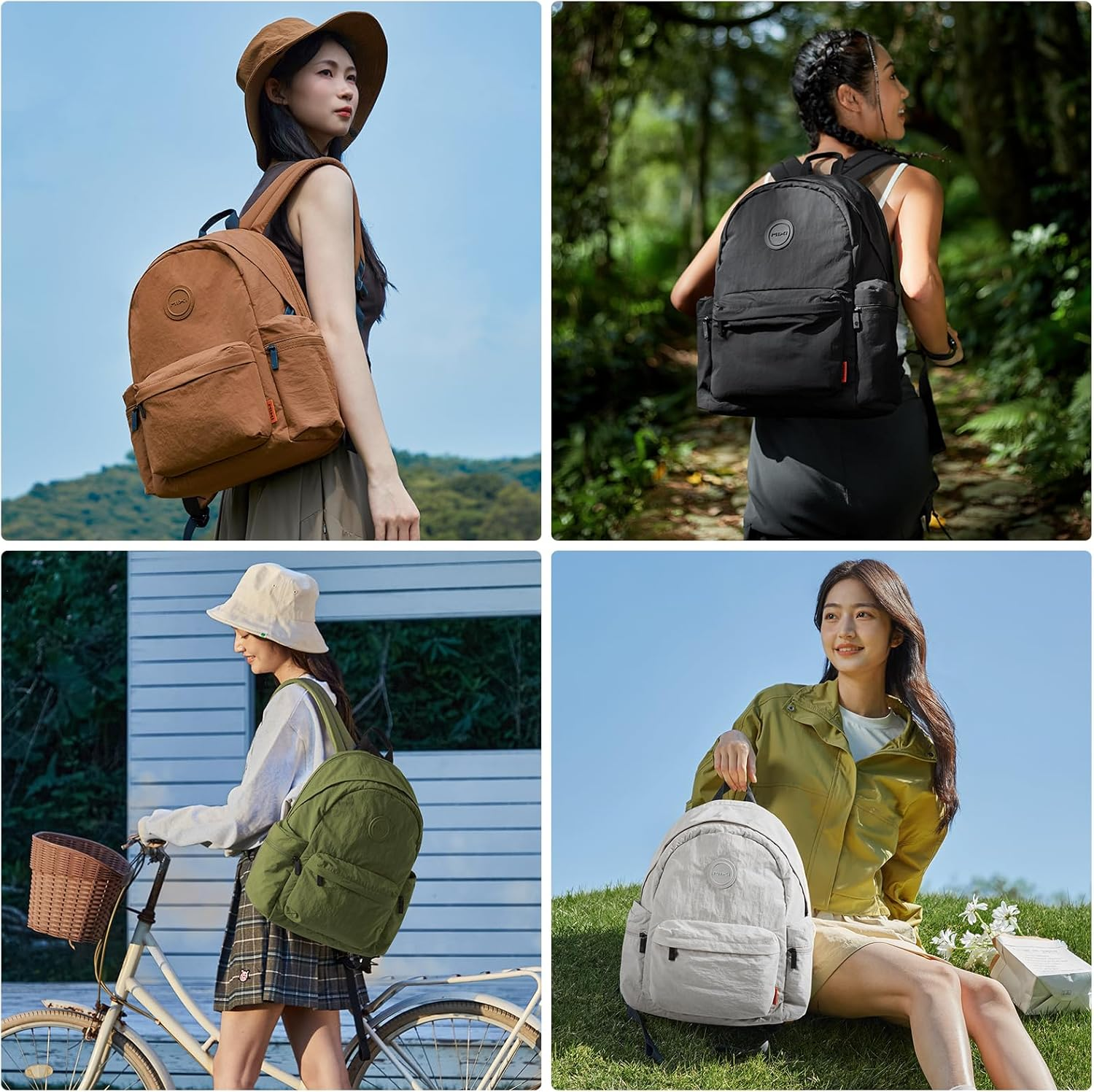 Mixi Travel Backpack Lightweight Carry on Laptop Backpack Casual Daypack for Weekender College Work Hiking Outdoor image number 6