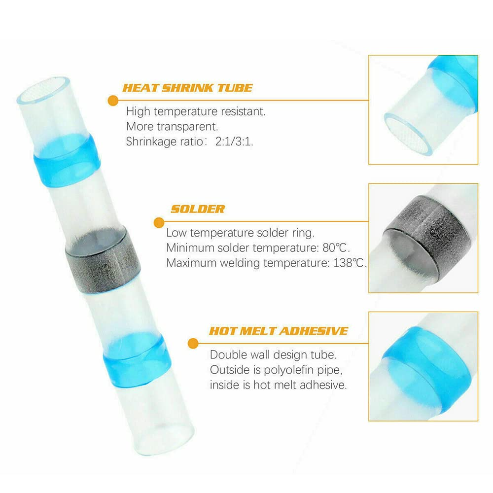 200PCS Solderstick Waterproof Solder Wire Connector Kit Original- image number 3